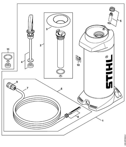 Cortadores de ferro e pedra (TS) TS 700 Recipiente de água da marca Stihl