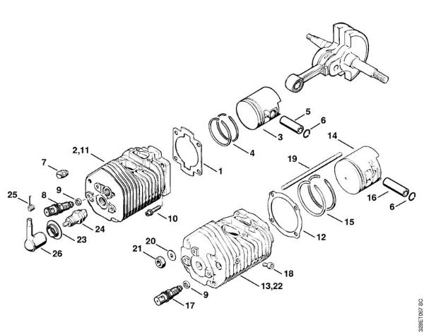 Cortadores de ferro e pedra (TS) TS 760 Cilindro da marca Stihl