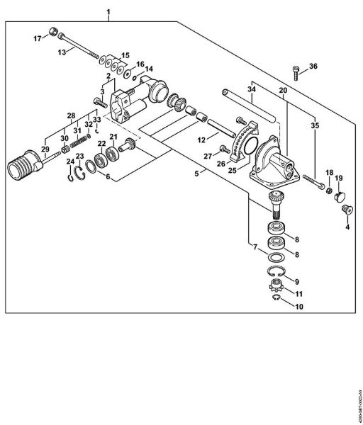 Cortadores de sebes (HL) HL 100 Engrenagem angular 0Â° - 90Â° (24.2005) da marca Stihl