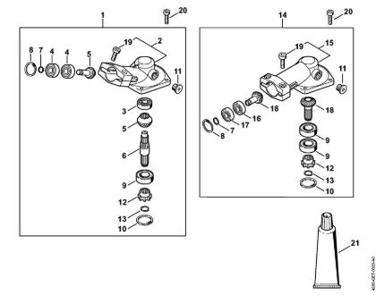 Cortadores de sebes (HL) HL 100 Engrenagem angular 0Â°, 30Â° (24.2005) da marca Stihl