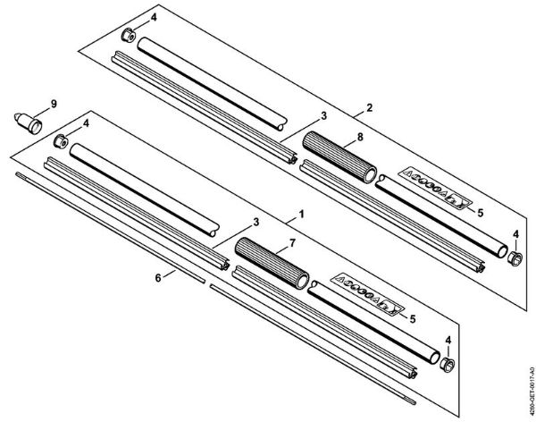 Cortadores de sebes (HL) HL 100 K Haste HL 100 K da marca Stihl