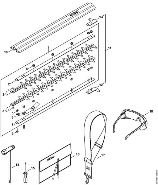 Cortadores de sebes (HL) HL 100 K Lamina, Ferramentas da marca Stihl