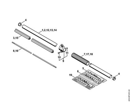 Cortadores de sebes (HL) HL 75 Haste da marca Stihl