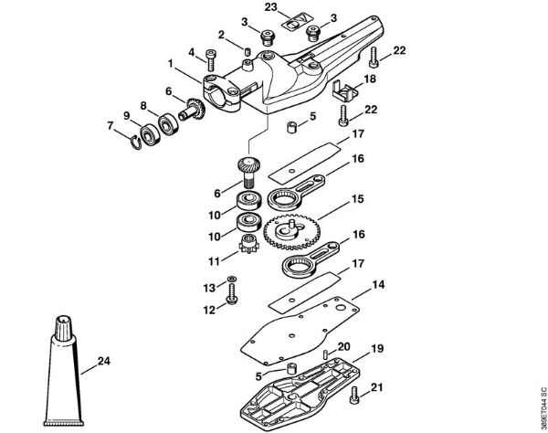 Cortadores de sebes (HL) HL 75 K Engrenagem 0Â° da marca Stihl