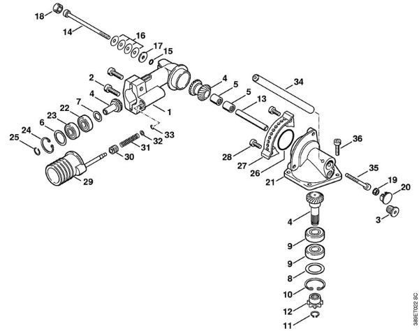 Cortadores de sebes (HL) HL 75 K Engrenagem angular 0Â° - 90Â° (46.2000) da marca Stihl