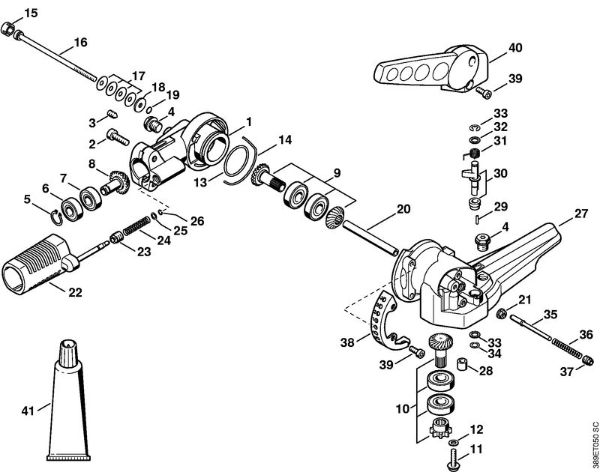Cortadores de sebes (HL) HL 75 K Engrenagem angular 135Â°, regulável da marca Stihl
