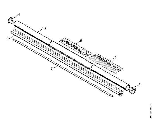Cortadores de sebes (HL) HL 91 KC-E Haste da marca Stihl