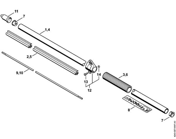 Cortadores de sebes (HL) HL 92 C-E Haste da marca Stihl