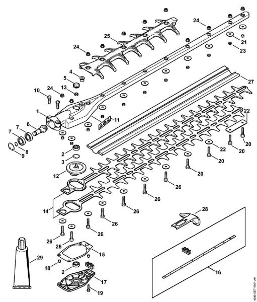 Cortadores de sebes (HL) HL 94 C-E Engrenagem 0Â° 600 mm da marca Stihl
