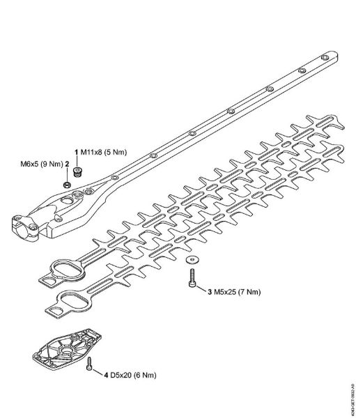 Cortadores de sebes (HL) HL 94 KC-E Binários de aperto da marca Stihl