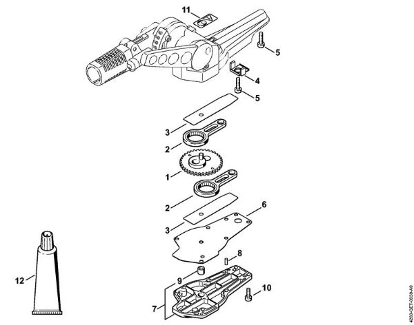 Cortadores de sebes (HL) HL 95 Engrenagem da lamina 135Â°, regulável da marca Stihl