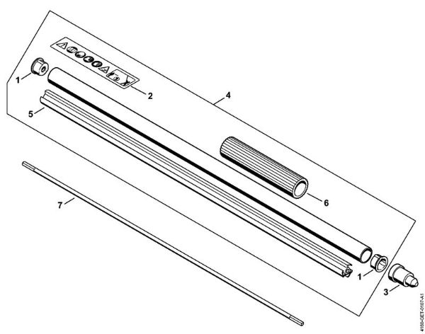 Cortadores de sebes (HL) HL 95 K Haste HL 95 K da marca Stihl