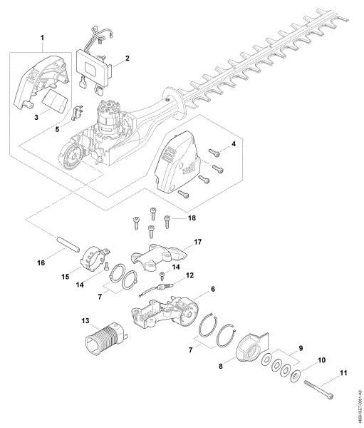 Imagem de Cárter do motor, Módulo electrónico HLA 66