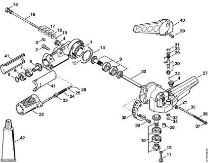 Cortadores eléctricos de sebes (HLE) HLE 71 Engrenagem angular 125Â°, regulável da marca Stihl