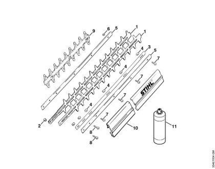 Corta-sebes (HS) HS 246 HS 246 Lamina da marca Stihl