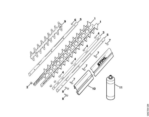 Corta-sebes (HS) HS 246 HS 246 Lamina da marca Stihl