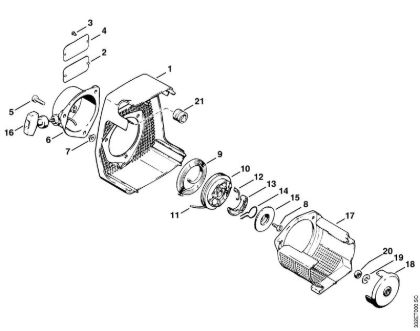 Corta-sebes (HS) HS 61 Dispositivo de arranque da marca Stihl