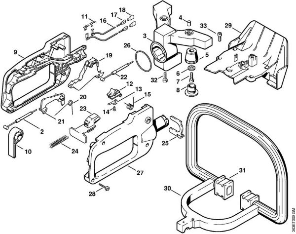 Corta-sebes (HS) HS 74 Cabo de manejo HS 74 da marca Stihl