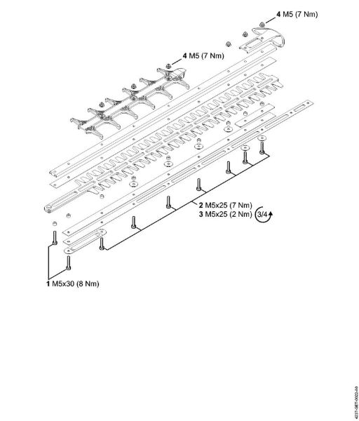 Corta-sebes (HS) HS 82 RC-E Binários de aperto da marca Stihl