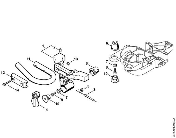 Corta-sebes (HS) HS 85 Suporte AV HS 85 da marca Stihl