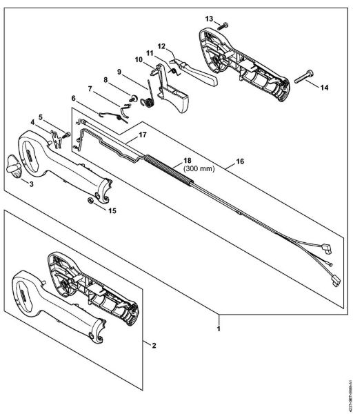 Corta-sebes (HS) HS 87 R Cabo de manejo HS 87 (41.2018) da marca Stihl