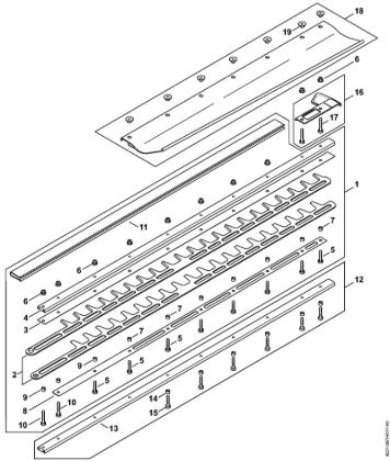 Corta-sebes (HS) HS 87 R Equipamento de corte 750 mm R da marca Stihl