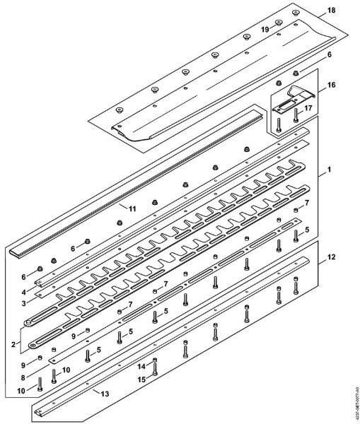 Corta-sebes (HS) HS 87 R Equipamento de corte 750 mm R da marca Stihl