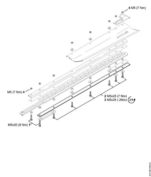 Corta-sebes (HS) HS 87 T Binários de aperto da marca Stihl