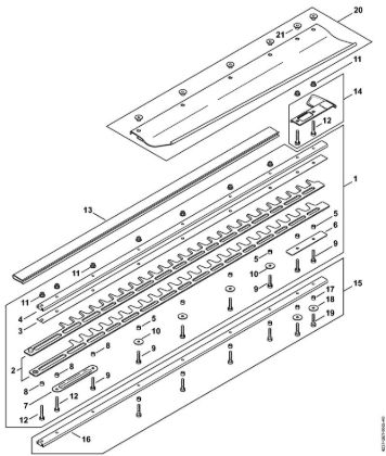 Corta-sebes (HS) HS 87 T Equipamento de corte 750 mm T da marca Stihl