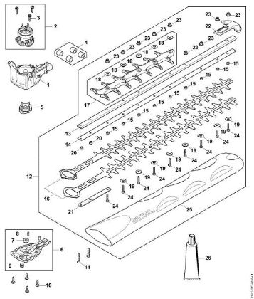 Imagem de Engrenagem, Motor eléctrico, Equipamento de corte HSA 100.0