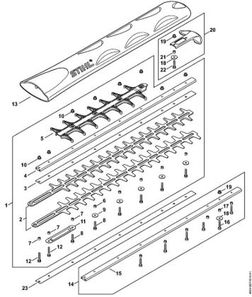 Corta-sebes alimentados a bateria (HSA) HSA 130.0 R Equipamento de corte 600 mm R da marca Stihl