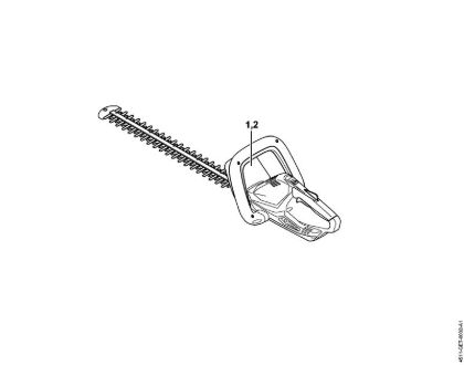 Corta-sebes alimentados a bateria (HSA) HSA 45 Corta-sebes a bateria, 500mm/20" Numero da máquina da marca Stihl