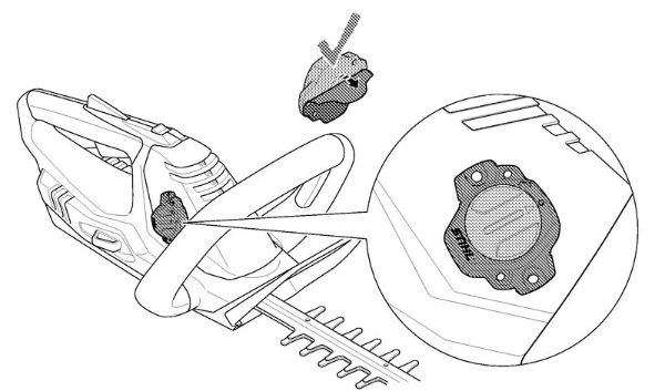 Corta-sebes alimentados a bateria (HSA) HSA 45 Corta-sebes a bateria, 500mm/20" Smart Connector da marca Stihl