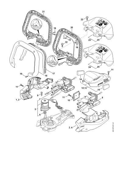 Imagem de Cárter do motor, Módulo electrónico HSA 94 R