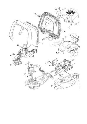 Imagem de Cárter do motor, Módulo electrónico HSA 94 R