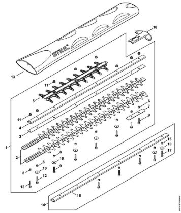 Corta-sebes alimentados a bateria (HSA) HSA 94 T Equipamento de corte 600 mm T da marca Stihl