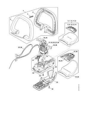 Imagem de Cabo em forma de arco, Motor eléctrico, Caixa da engrenagem HSE 42
