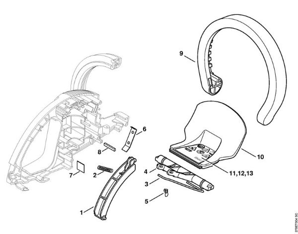 Corta-sebes eléctricos (HSE) HSE 51 Cabo de manejo da marca Stihl