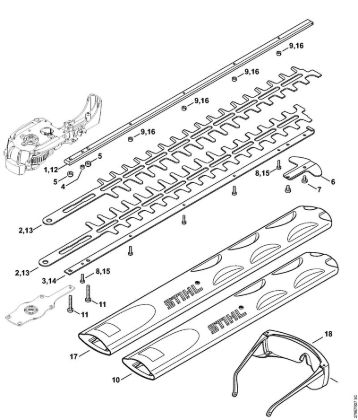 Corta-sebes eléctricos (HSE) HSE 61 Equipamento de corte HSE 61 da marca Stihl