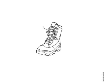 Atacadores Botas de couro p/moto-serras Dynamic GTX Tam. 41 Botas de couro para moto-serras DYNAMIC GTX da marca Stihl