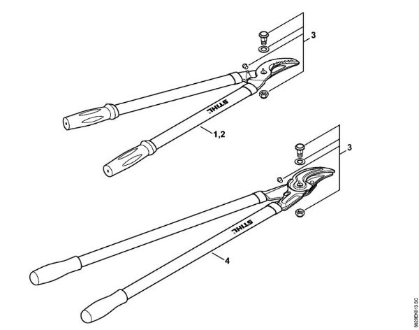 Tesouras Tesoura de poda PB 11 Tesoura de poda Bypass da marca Stihl