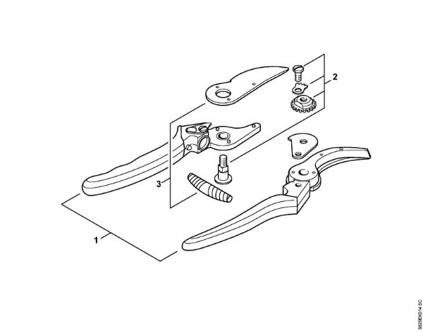 Tesouras Tesoura de podar F2 Tesoura de podar F2 da marca Stihl