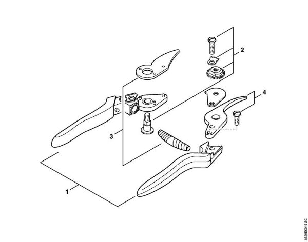 Tesouras Tesoura para o jardim F 9 Tesoura de podar F9 da marca Stihl