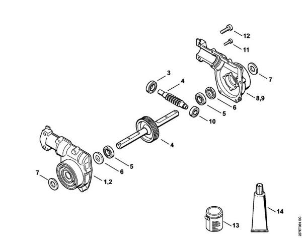 Ferramentas combinadas (-KM) BF-KM BF-KM Engrenagem da marca Stihl