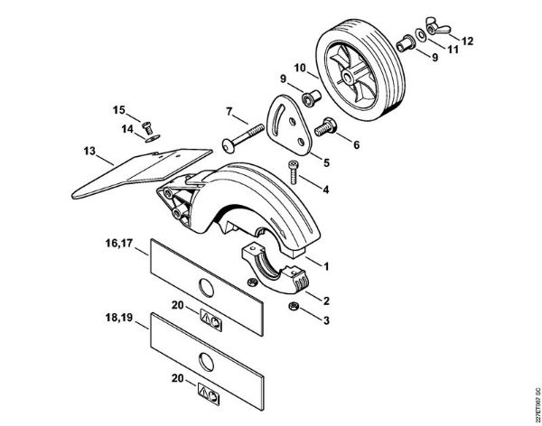Ferramentas combinadas (-KM) FCB-KM - 4137 FCB-KM Protecção (50.2014) da marca Stihl