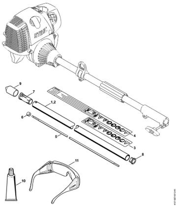 Ferramentas combinadas (-KM) FS-KM - 4180 Haste da marca Stihl