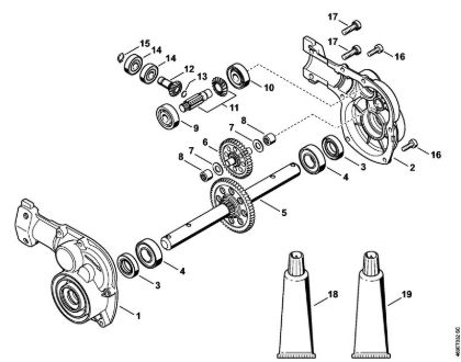 Ferramentas combinadas (-KM) KB-KM KB-KM Engrenagem da marca Stihl