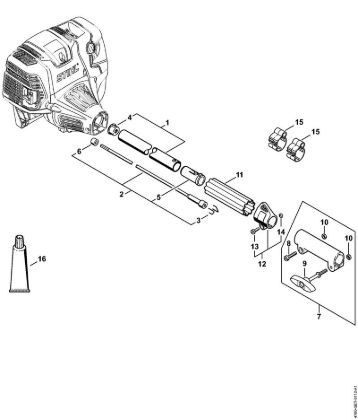 Motores combinados (KM) KM 111 R Haste da marca Stihl