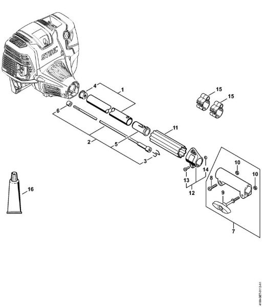 Motores combinados (KM) KM 131 Haste da marca Stihl