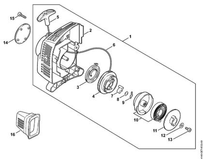 Motores combinados (KM) KM 55 C-E Dispositivo de arranque ErgoStart KM 55 C-E da marca Stihl